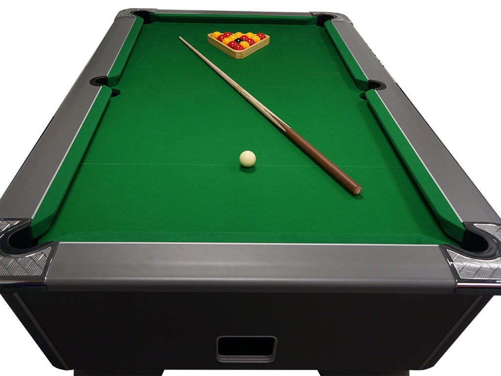 Signature Whirlwind English Pool Cue - On Table